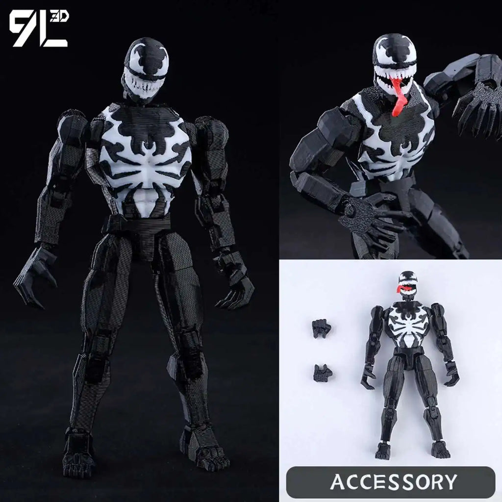 9L3D Gedruckte Deadpool Wolverine Batman Spider-Man Venom Actionfiguren Dummy13 Lucky13 T13 Anime Modell Spielzeug Sammlerstücke Geschenke