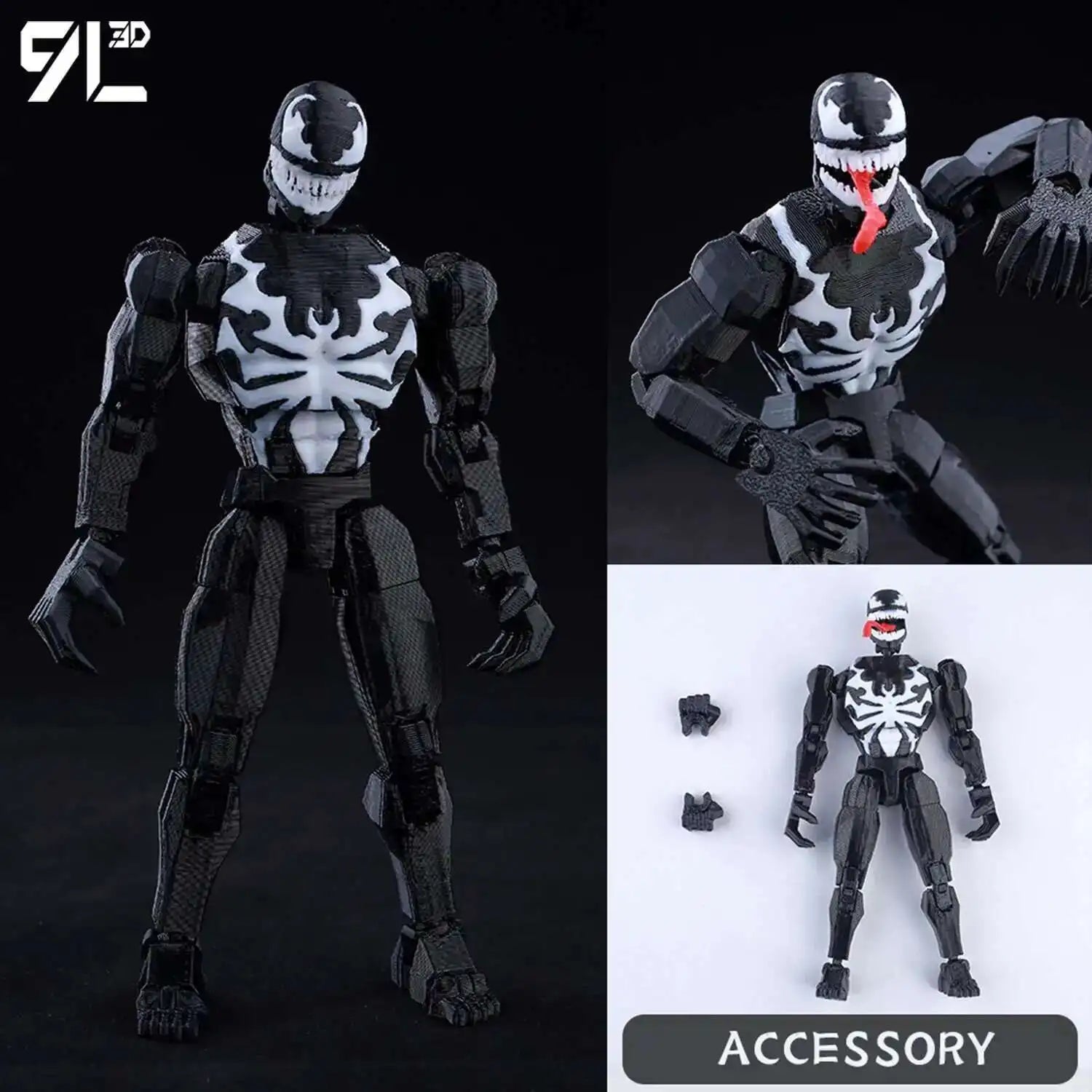 9L3D Gedruckte Deadpool Wolverine Batman Spider-Man Venom Actionfiguren Dummy13 Lucky13 T13 Anime Modell Spielzeug Sammlerstücke Geschenke