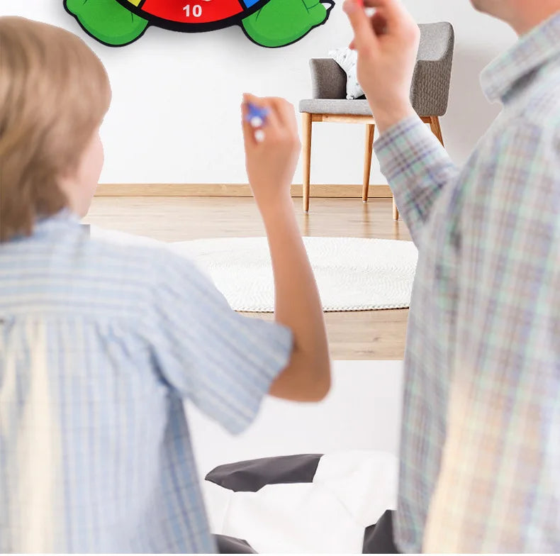 Tiere Dartscheibe Spiele für Kinder Montessori Ziel-Sportspiele Spielzeug mit 2 klebrigen Bällen Lernspiele für Kinder Jungen Mädchen