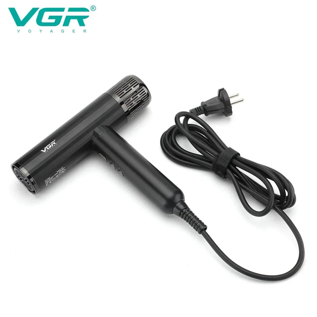 VGR Haartrockner ohne Blätter Professional Negative Ionen Föhn Bürstenloser Motor 11000 RPM Leistungsstarker elektrischer Trockner für Salon V-427