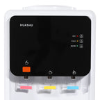 Moderner weißer elektrischer Wasserspender, 31*30*48cm, wassergekühlter Spender, 500W Desktop-Warm- und Kaltwasserspender