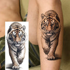 1 Blatt Kobra Schlange Drache Skorpion Temporäre Tattoos für Männer Frauen Wasserdicht Langlebig Löwe Tiger Wolf Fake Tattoo Aufkleber