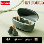 Lenovo Wireless Headsets Bluetooth 5.3 ENC Earbuds LED Power Display TWS Sport Noise Cancel Kopfhörer mit Mikrofon für iPhone