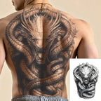 Magic Juice Tinte Wasserdichte Tattoo Aufkleber Große Größe Kräutersaft Temporäre Tattoos Männer Body Art Drache Tiger