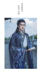 Originelles Chinesisches Blumenwolken Hanfu Kleid Herren Damen Traditionelles Weijin-Perioden Farbverlauf Kostüm Nischen Fee Cosplay Kleidung