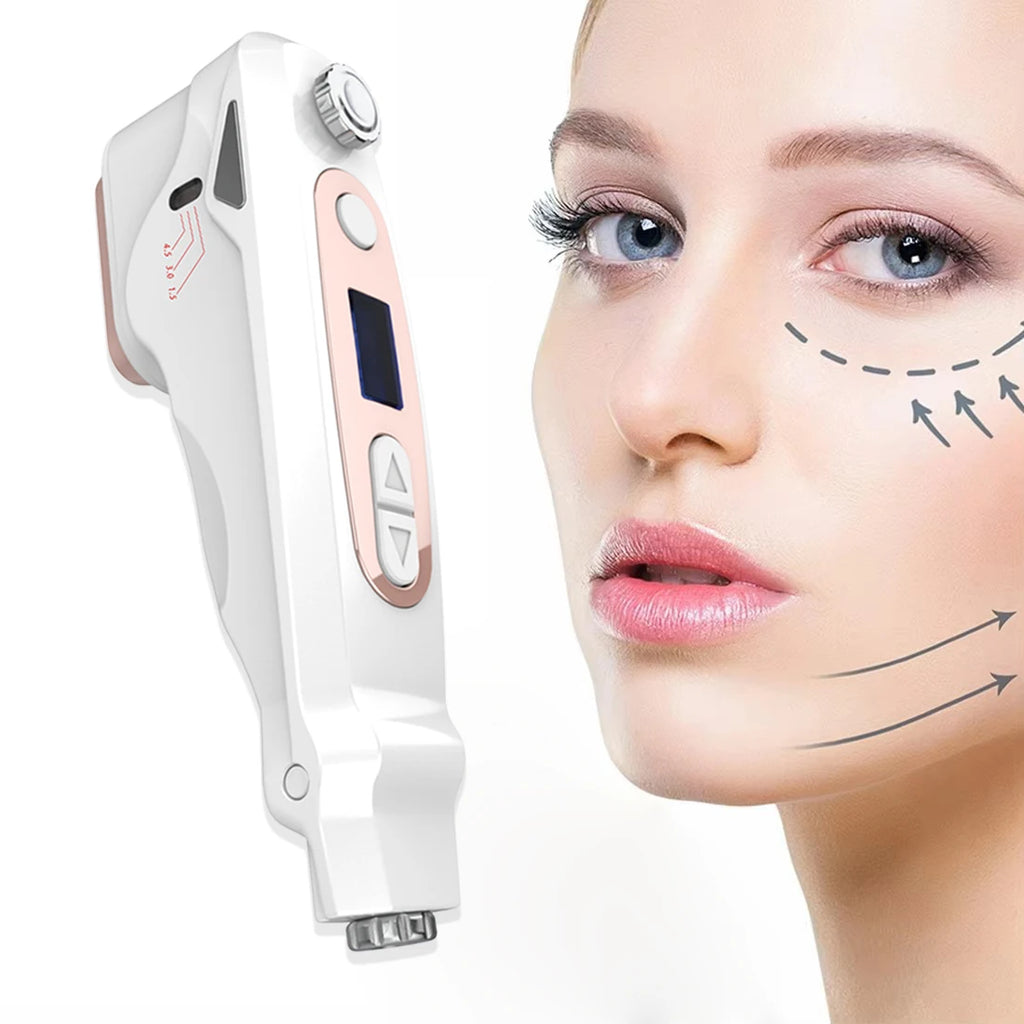 Professioneller Mini HIFU Gesichtsverjüngung Anti-Aging Falten Schönheitsgerät Ultraschall Hautpflege SPA Salon Heimgebrauch für Frauen