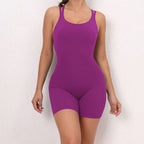Gepolsterter Activewear Gym Yoga Bodysuit Damen Fitness Kleidung Damen Workout Weibliche Sportoutfit Anzüge Trainings Jumpsuit
