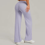 Damen gerade Yoga-Leggings weicher, dehnbarer Stoff Damen-Yogahosen GYM Schweißableitende Eigenschaften Lauf-Sport-Hosen
