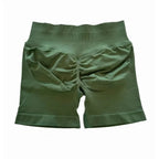 Impact Shorts 4.5" Nahtlos, hochelastisch, niedrig gerippter Bund, dezenter Po-Kontur-Shorts, Fitness Workout Yoga Gym Shorts