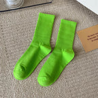 33 Farben Sommer Baumwolle Weiche Socken Fröhlich Bunte Damen Mid-Tube Strümpfe Modetrend Rot Grün Knöchelsocken Herbst Strumpfwaren