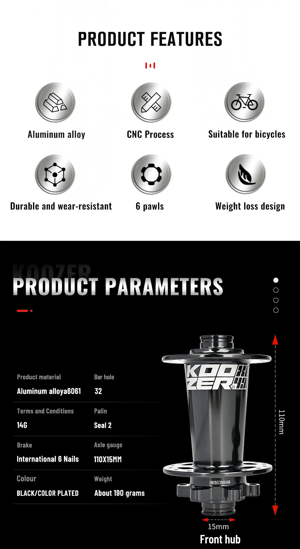2024 KOOZER XM490 PRO BOOST Mountain Bike Hubs Steel shaft Sealed Bearing 148x12MM 110x15MM 141x5MM 28H 32 Holes Noise hub