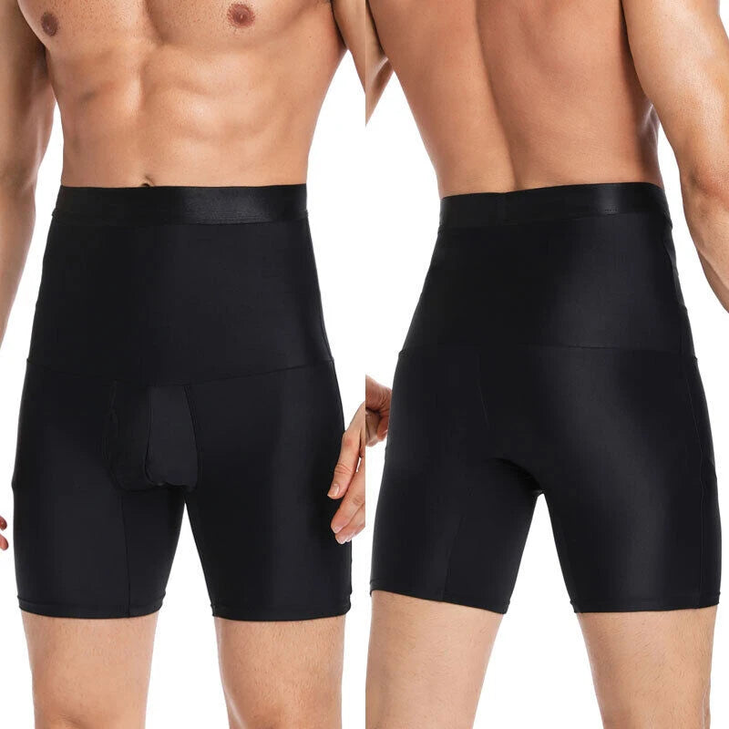 Herren Body Shaper Bauchkontroll-Shorts Shapewear Bauchmieder Boxer Slips Hohe Taille Schlankheitsunterwäsche Bein Kompressionshose