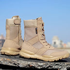 Side Zipper Outdoor  Boots Men Women Lightweight Summer Mesh Breathable Hiking Climbing Shoes 35-48 Size
