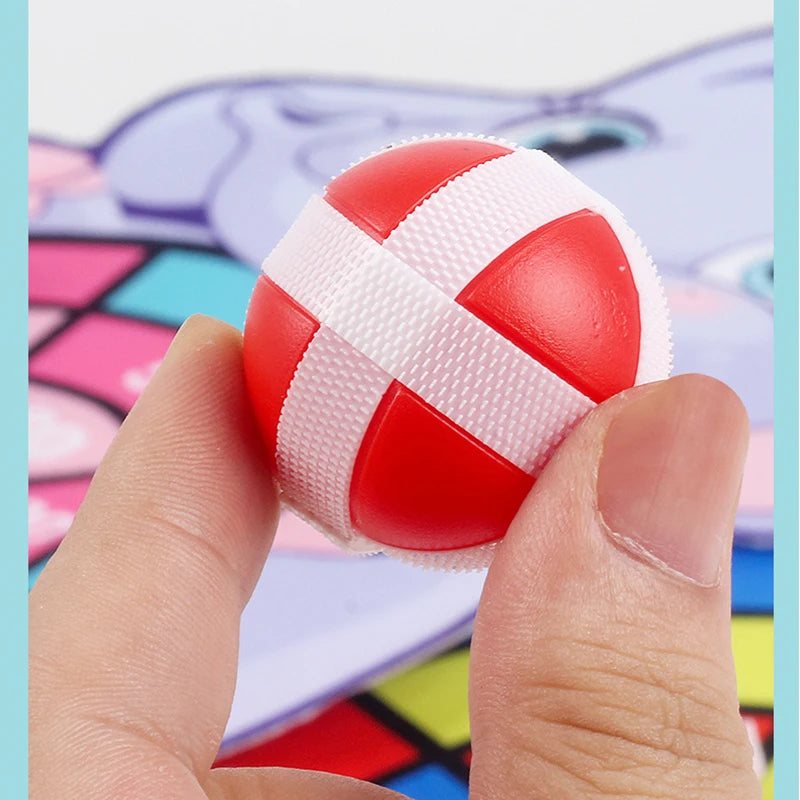 Tiere Dartscheibe Spiele für Kinder Montessori Ziel-Sportspiele Spielzeug mit 2 klebrigen Bällen Lernspiele für Kinder Jungen Mädchen