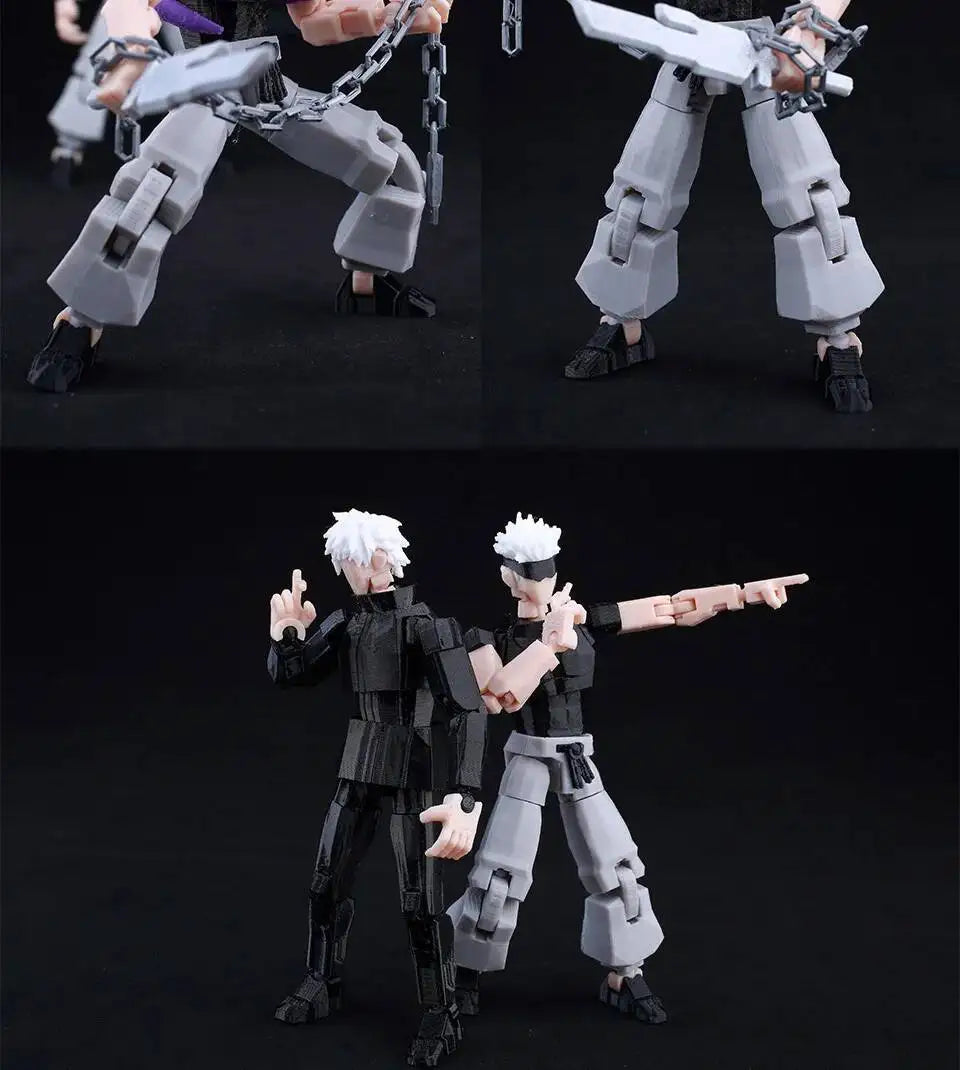 9L3D Lucky13 Gojo Sukuna Jujutsu Fushiguro Toji Gojo Satoru Actionfigur Dummy13 T13 Mehrgelenkige Sammlerstücke Titan13