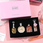 Marken-Geschenkbox 4-teiliges Set Parfüm Damen Parfum Femme 100ml Frischer natürlicher Blumenduft Spray Feminino Parfums De Mujer Originales