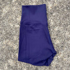 Sexy einfarbige Damen-Fitness-Sportshorts, hohe Taille, athletische Yoga-Shorts, Bein-Radfahren, umfassendes Training, Jogging, Squat-Proof