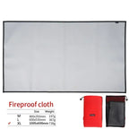 Neue Outdoor-Camping feuerfeste Matte Picknick Barbecue Isolationsmatte flammhemmend Hochtemperatur-Feuerdecke Fiberglasmatte