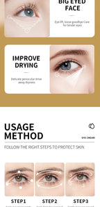 SADOER Retinol-Augencreme reduziert Augenringe und Falten, spendet Feuchtigkeit und strafft die Augenpartie, koreanisches Augenpflegeprodukt