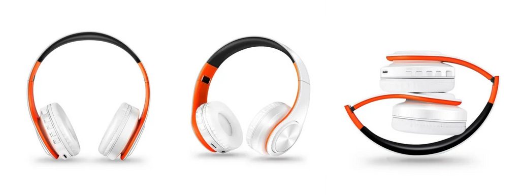 Herren Geschenk Gold Wireless Kopfhörer Bluetooth Kopfhörer Stereo Headset Spiel mit eingebautem Mikrofon, universell für Android und iOS