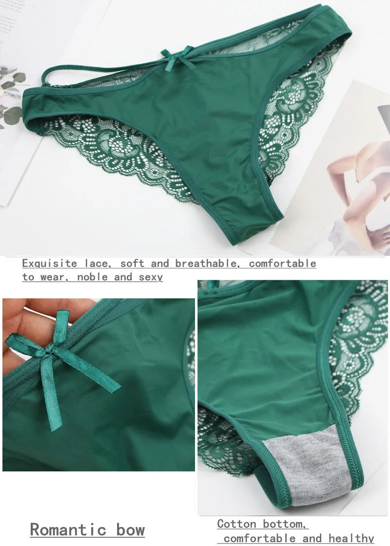DaiNaFang Sexy BH-Set Grün Schwarz Beige Rot Weiß Lila Spitze Schleife Blumen Unterwäsche für Damen Übergröße Dessous