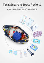 Neue Art Wasserdichte Wickeltasche Große Kapazität Umhängetasche Reisetasche Multifunktionale Mutterschafts Mutter Baby Kinderwagentaschen