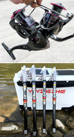 1.8-3.6m Kohlefaser Angelrute und Rollen-Set, superharte Teleskop-Angelrute, Spinnrollen-Set, max. Widerstand 3-8kg Pesca