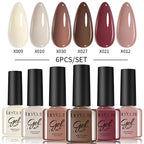 LILYCUTE Nagelgel-Politur-Set, Rosa Grün, Frühling, DIY-Nagelkunst-Design, lang anhaltend, Soak Off UV Gel, Maniküre, Malgel, Vernis-Kit