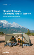 Naturehike Mongar UL 2 Zelt 2 Personen Trekkingzelt 20D Ultraleichtes Reisezelt Wasserdichtes Wanderzelt Überlebenszelt Outdoor Camping Zelt