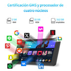 PRITOM 7 Zoll Tablet PC 32 GB Android 11 mit Quad-Core-Prozessor HD-IPS-Display Dual-Kamera WiFi mit PU-Schutzhülle