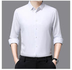 Premium Herren Ultra-Stretch Hemd – Hochwertiges seidiges Business Hemd mit langen Ärmeln für den Business- und Freizeitbereich