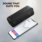 (EU Lager) Soundcore 3 von Anker, Bluetooth 5.0 Lautsprecher, 24 Std. Spielzeit, IPX7 wasserdicht, Stereo-Sound mit Titanmembran, Bas