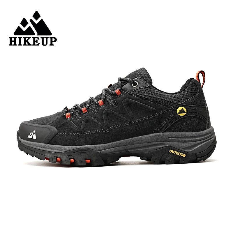 HIKEUP Leder Herrenschuhe für Herren Freizeitschuhe Mode Wasserdicht Winter Luxus Designer Marke Arbeitsstiefel Herren Rutschfeste Sneaker Zweitbild