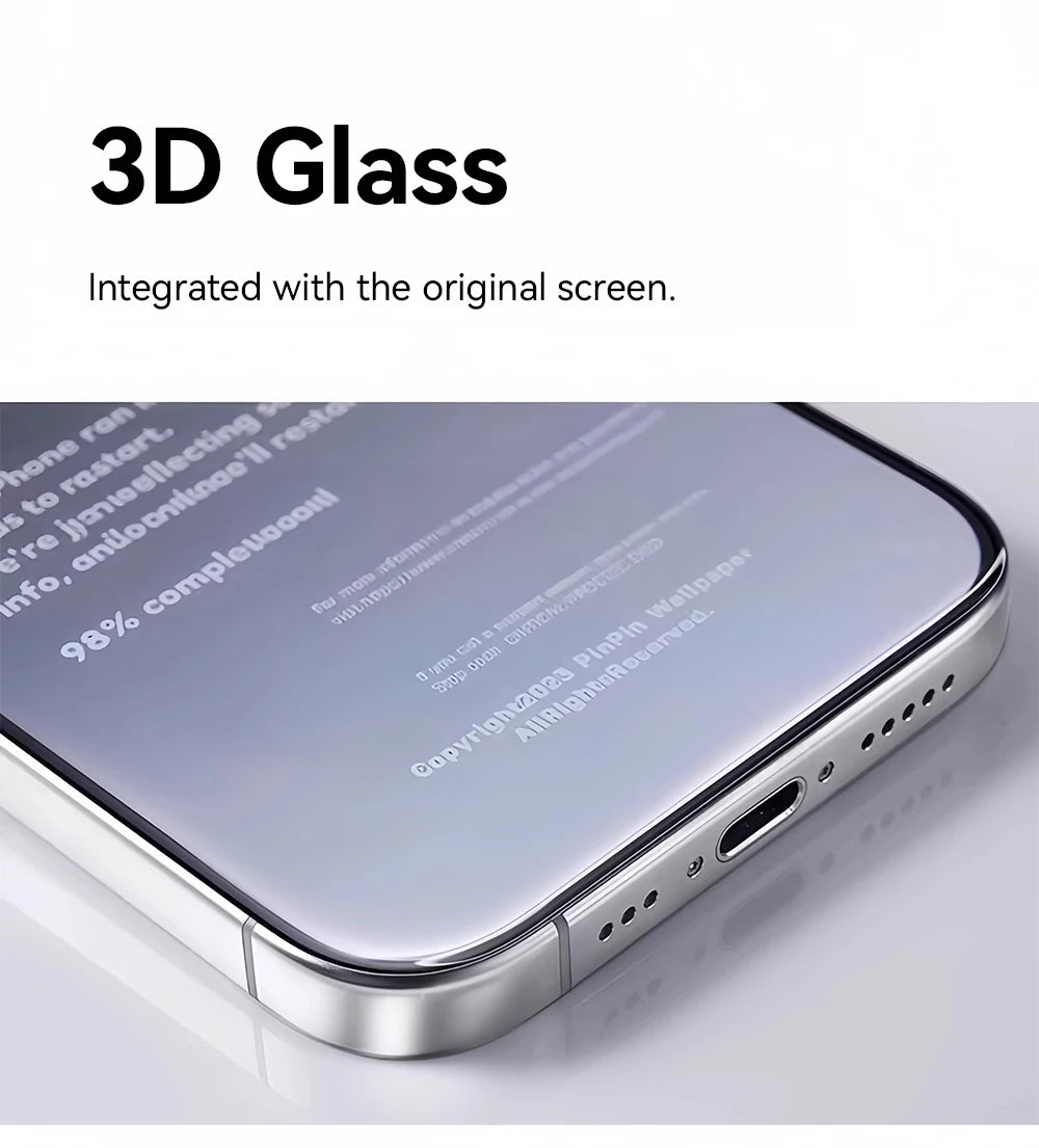 Joyroom 1/2/3 Stück für iPhone 17 Pro Max HD Glas Displayschutzfolie für iPhone 17/17Pro/17Air Vollbild-Schutzfolie aus gehärtetem Glas