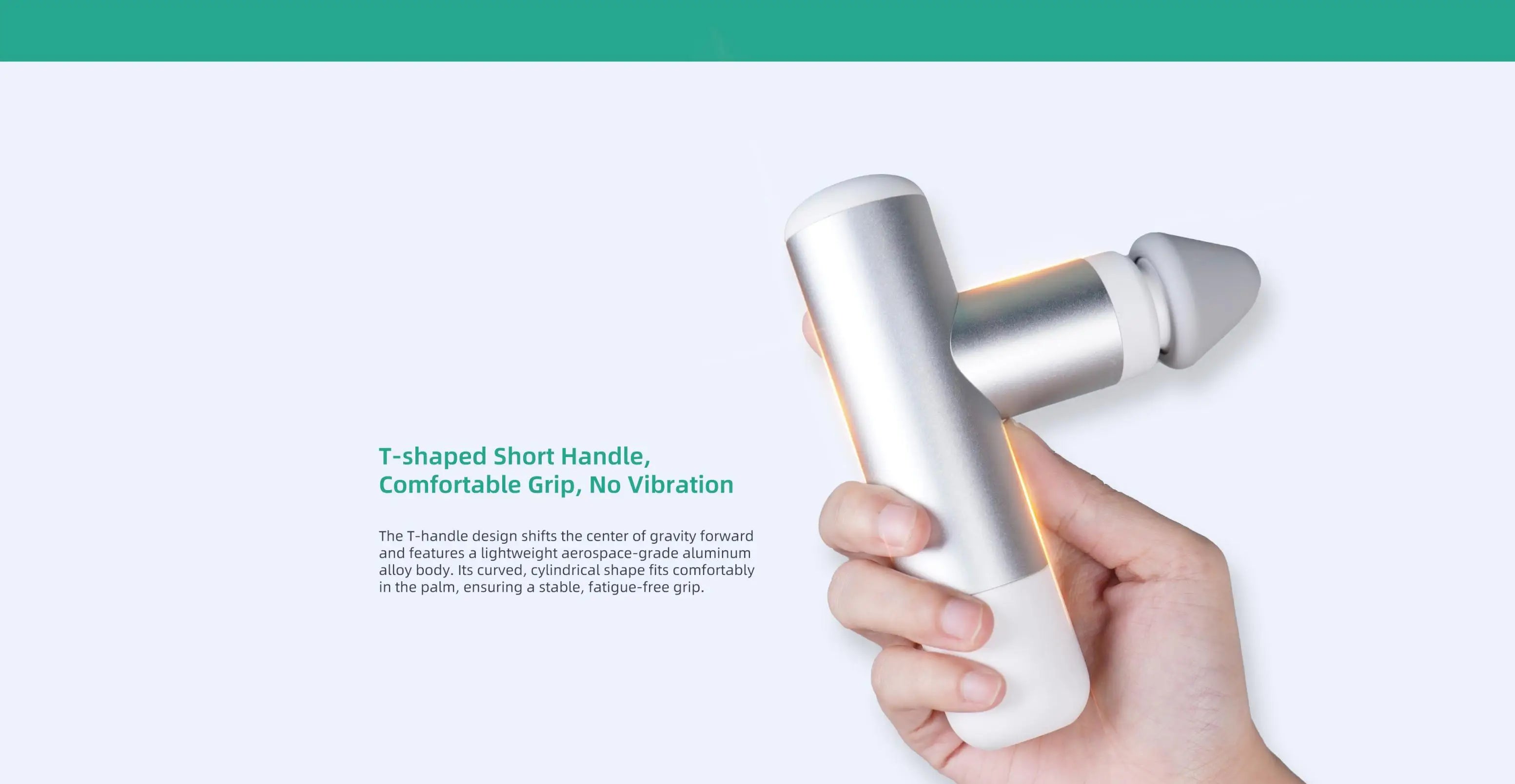 Kica Mini 3 Massagepistole, 3000 U/min stufenlose Geschwindigkeit, 7 kgf Schlagkraft, 4 Köpfe, 255 g leichter Sport-Muskelmassagegerät
