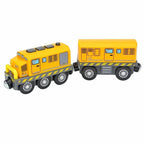 Holzzugspielzeug Zugstrecke Magnetischer Satz Elektrische Lokomotive Druckguss-Modellauto Passt auf alle Holzmarken Schienen für Kinder