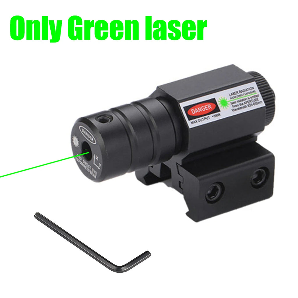 Taktischer Rotpunkt-Laserpointer für die Jagd mit 11mm/20mm Montage, verstellbarem Visier, Zubehör für Picatinny-Schiene