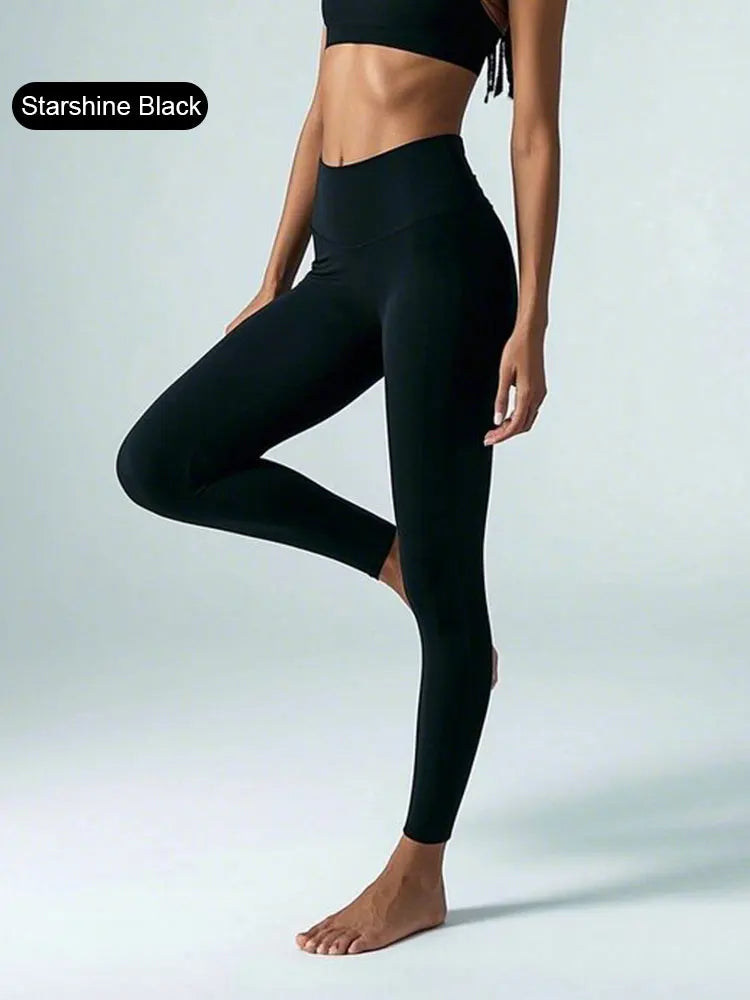 Sommerschlussverkauf High-Waist Yoga-Hose – 4-Wege-Stretch schnelltrocknende Leggings für Laufen Radfahren Fitnessstudio-Training