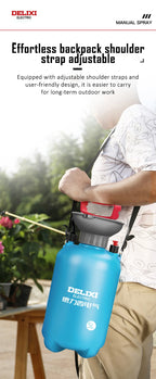 DELIXI ELECTRIC 3/5/8L Garden Sprayer Hand Pump Pressure Sprayer,Multi-Purpose Hand Pressure Garden Sprayer,for Lawn Garden
