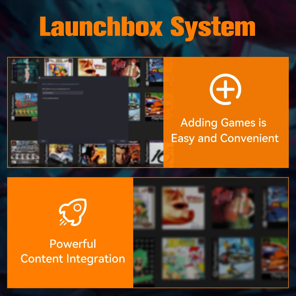 Launchbox 500GB Gaming-Festplatte, tragbare Gaming HDD mit über 3700 PC-/3D-Spielen für PS4/PS3/PS2/Wii/WiiU/Switch Spielekonsolen für PC