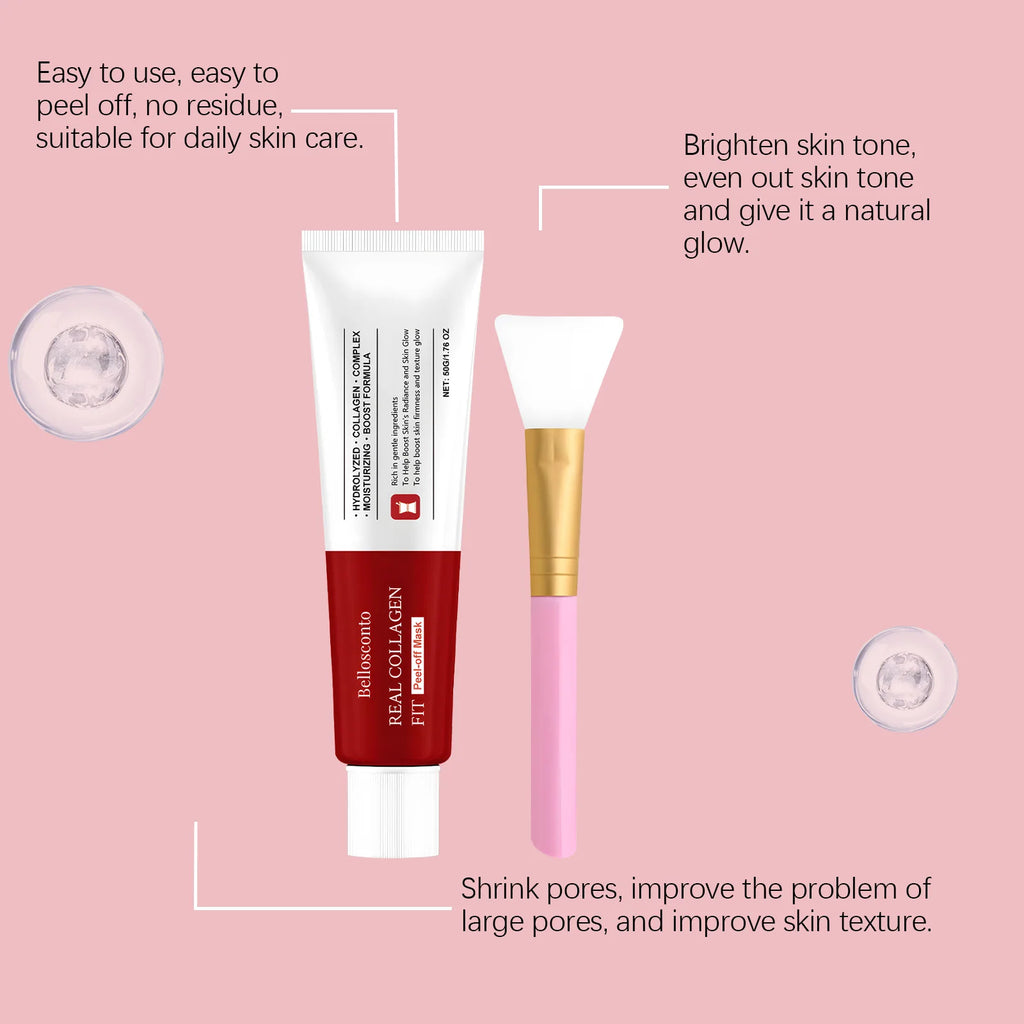 Kollagen Peel-Off Maske Übernacht Feuchtigkeitsspendende Gesichtsreinigung Strahlende Haut Barriere Reparatur Kollagen Maske Umhüllende Nachtpflege 50g