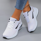 Frühlings-Freizeitsportschuhe für Damen, modisch, atmungsaktiv, leicht, rutschfest, verschleißfest, flache Schuhe