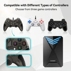 Launchbox 2T Spiele-Festplatte für PS4/PS3/PS2/Wii/WiiU/GAMECUBE etc. mit über 4200 3D/PC-Spielen, tragbare Spielekonsole für Laptops