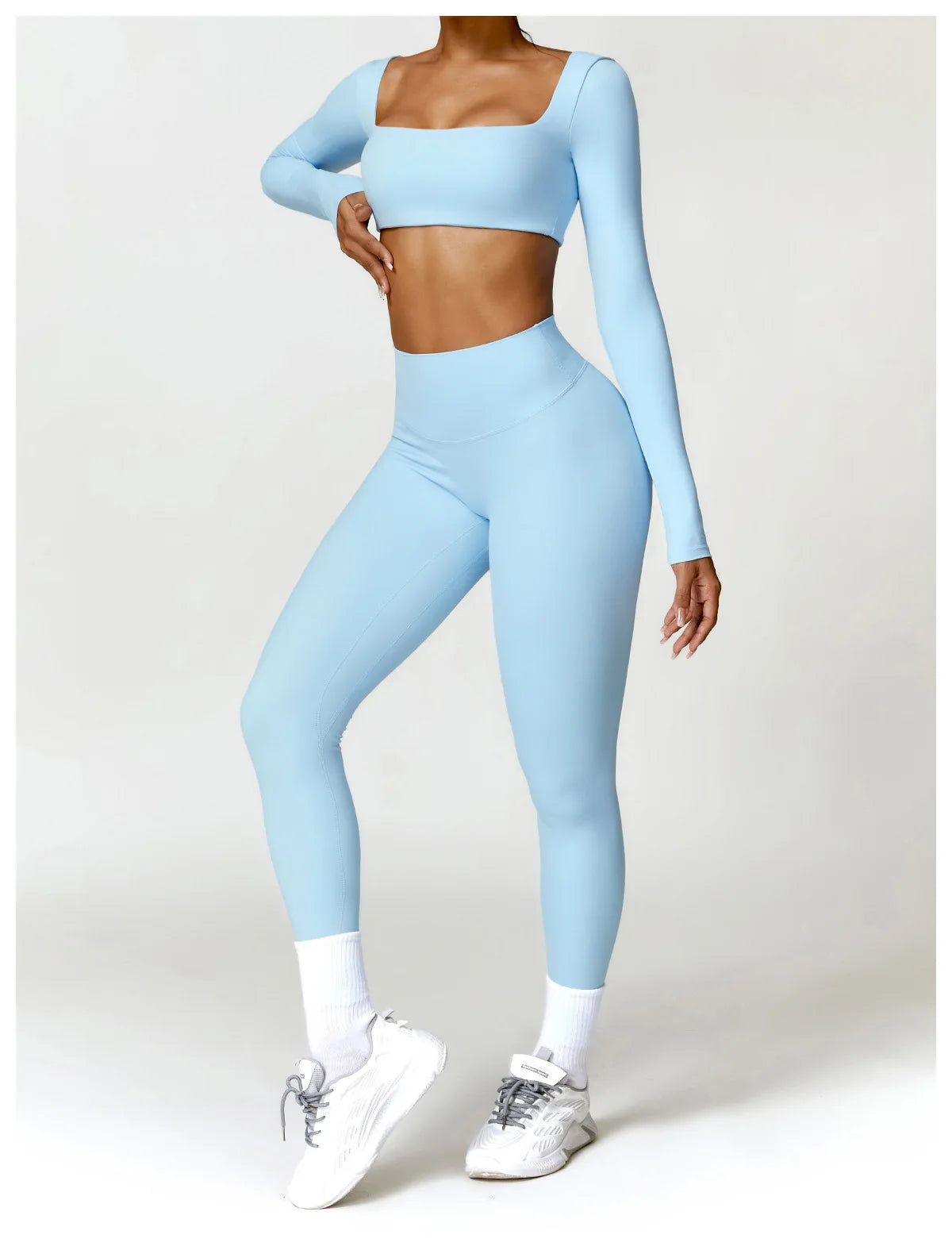 Neue Sommer High Waist Sport Leggings Damen Stretch Gymnastikhose Damen Lauf-Workout-Leggings Weibliche weiche Strumpfhose Push Up Yoga Hose