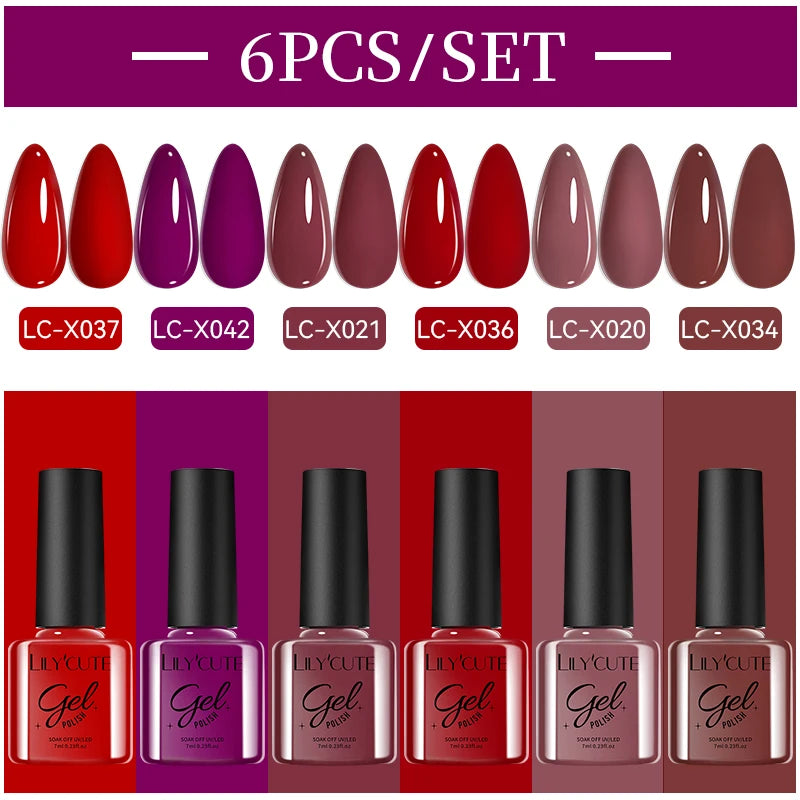 LILYCUTE Nagelgel-Politur-Set, Rosa Grün, Frühling, DIY-Nagelkunst-Design, lang anhaltend, Soak Off UV Gel, Maniküre, Malgel, Vernis-Kit