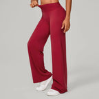 Damen gerade Yoga-Leggings weicher, dehnbarer Stoff Damen-Yogahosen GYM Schweißableitende Eigenschaften Lauf-Sport-Hosen