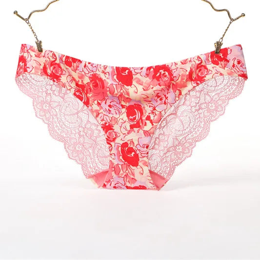 Damen Spitzenhöschen Sexy Transparenter Slip Niedriger Bund Baumwollzwickel Slips Übergröße Damenunterwäsche Dessous Neu Heißer Verkauf