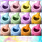 MEET ACROSS 12tlg/Set 7ml Macaron Gel Nagellack mit Box Semi-permanenter UV-Gel Soak Off Nail Art Kit Nagellack für Maniküre