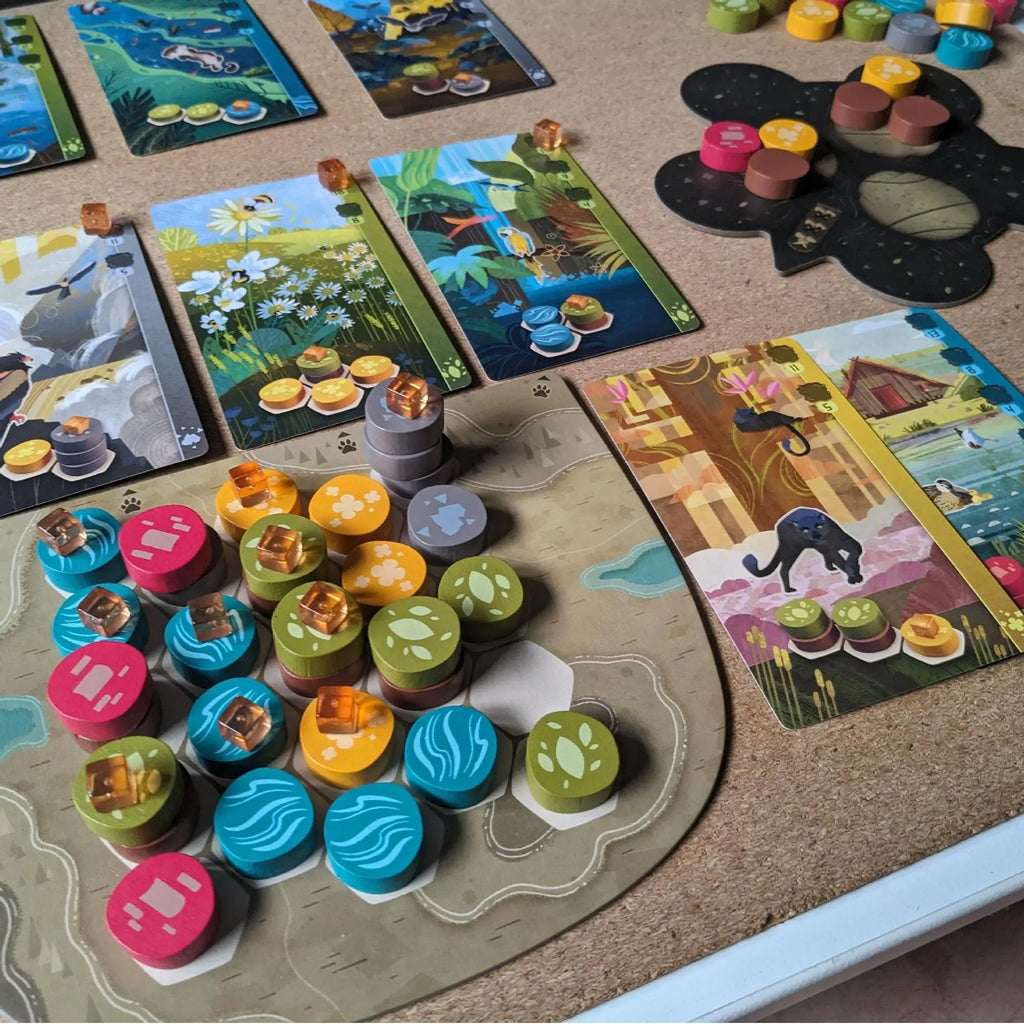 Harmonies - Brettspiele - Erschaffung von Landschaften und Lebensräumen für Tiere - Strategie und Kreativität - Ab 10 Jahren