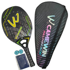 3K Camewin Strandtennisschläger, Vollcarbon, raue Oberfläche, Outdoor-Sport-Schläger für Herren, Damen, Erwachsene, Tennisschläger, Neu